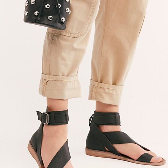Free People Black Vale Boot Sandal New With Box - Picture 5 of 5
